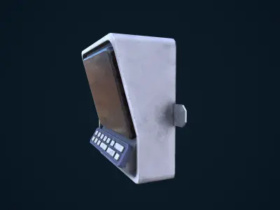Terminal Panel Low-poly 3D model