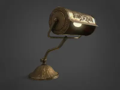Victorian Antique Lamp Pack Low-poly 3D model