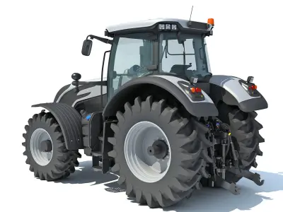 3D Farm Tractor 3D model
