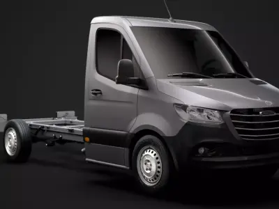 Freightliner Sprinter Chassis Single Cab L2 RWD 2020 3D model