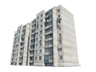 Khrushchyovka 50-Letiya Magnitki 67 3D model