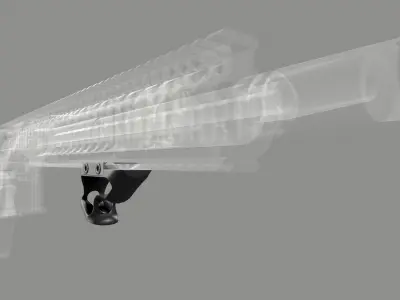 Fortis SHIFT Short Angled Grip Low-poly 3D model