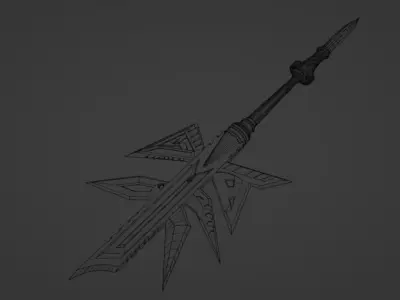 Egyptian God Sword Low-poly 3D model
