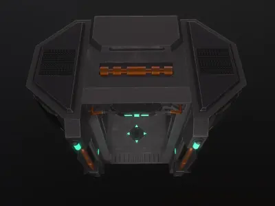 Scifi Chamber Low-poly 3D model purchase