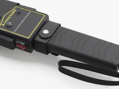 RANSENERS Handheld Metal Detector with Strap 3D model