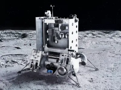 Luna 25 Lunar Lander 3D model