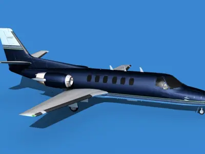 Cessna Citation 550 II Bravo V08 3D model
