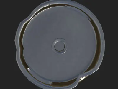 Dented Beer Keg Model 3D model