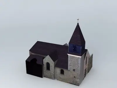Saint Eustache Church Viroflay Free 3D model
