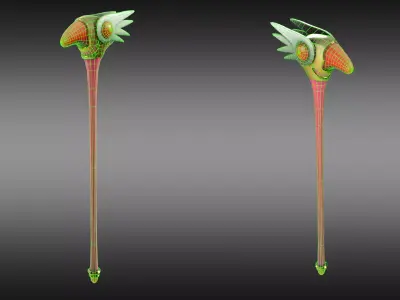 Cardcaptor Sakura Sealing Wand  Low-poly 3D model