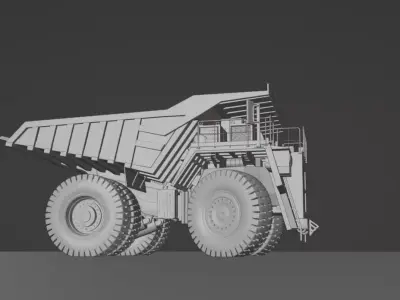 COAL MINING DUMP TRUCK 3D model