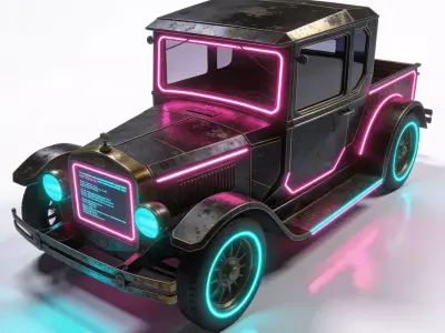 Ultimate Stylized Brass Era Cars Collection 3D Models Pack
