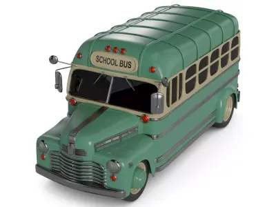 School Bus 3D model 4