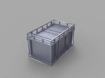 Container metal box 3D model purchase