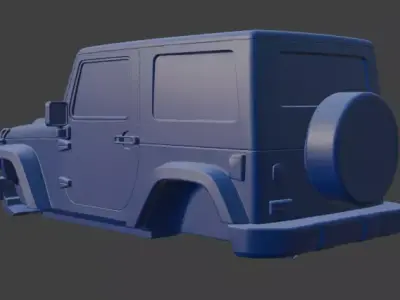 Jeep upper body 3D model