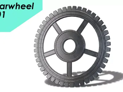 gearwheel0001 gear wheel Low-poly 3D model