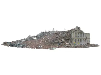 Demolished building Ultra HD 16K(1) 3D model