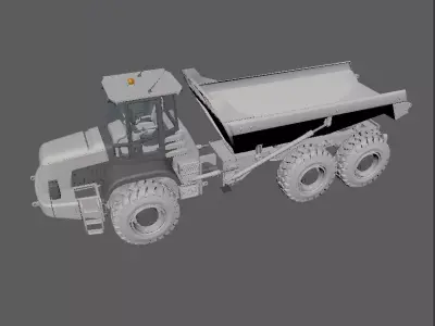 Dump Truck Low-poly 3D model buy