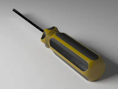 Screwdriver Low-poly 3D model