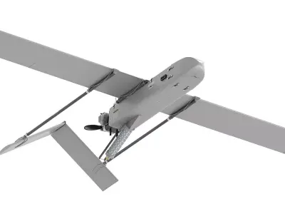 Set of 4 Ukrainian drones STING UAC FP-1 WIY STRILA OCTOPUS 100  3D model