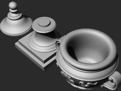 10 Classical Vases and Urns 3D model FREE SAMPLE Free 3D model