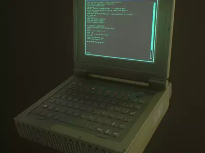 Military Laptop Free 3D model