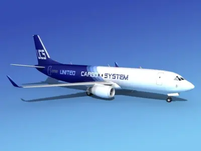 Boeing 737-800ER United Cargo 3D model
