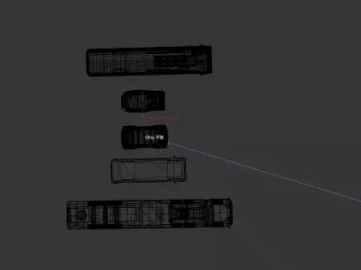 Future Mobility System Scene 3D model