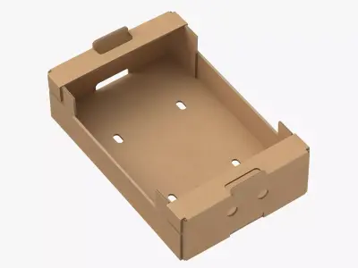 Cardboard Display Box 02 Game Ready 3D model