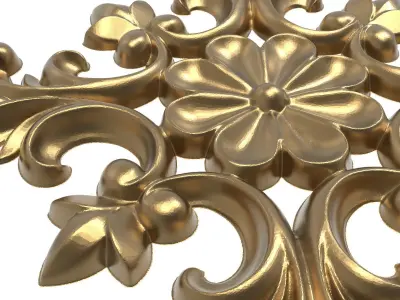 decorative pattern ready for 3D printing 3D model