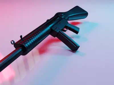 weapon gun Low-poly 3D model