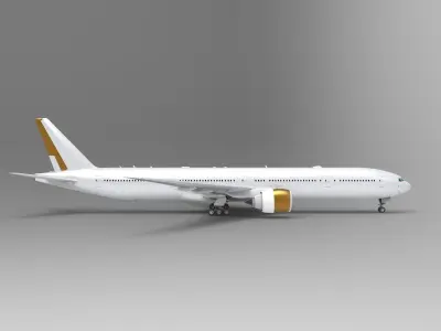 Boeing 777-300ER 3D model purchase