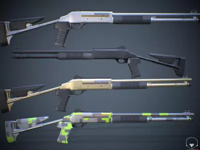 Benelli m4 Shotgun 3D model