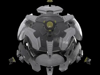 ROCKET LEAGUE BALL - STATUE WITH LAMP OPTION 3D print model