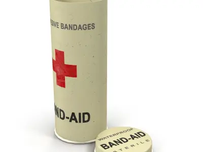 First aids kit 3 Low-poly 3D model