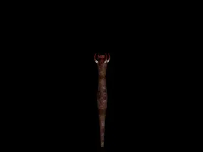Worm 3D Low-poly 3D model