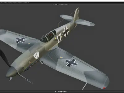 Heinkel He 100 Free 3D model