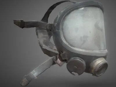 Gaz Mask  Low-poly 3D model