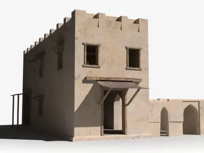 Arab x11 Low-poly 3D model