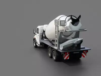 Mercedes-Benz LAK Concrete Mixer 3D model