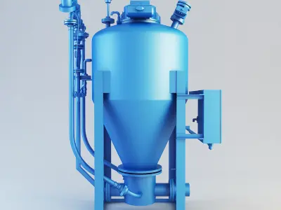 Master conical pump Low-poly 3D model