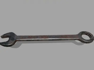 wrench Low-poly 3D model 33