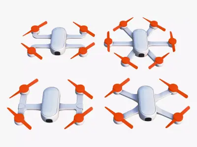 Simple Drone Pack M1 3D model