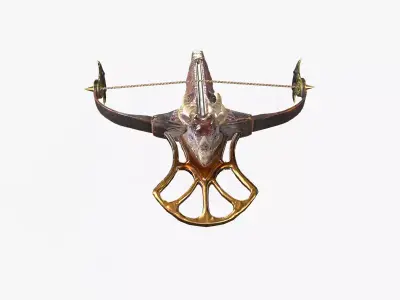 Crossbow 05 Low-poly 3D model