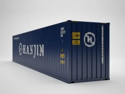 Cargo Container - HANJIN - Contenedor de carga 3D model