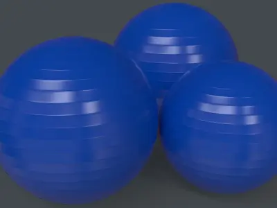 PBR Yoga Ball and Mat - Multi color Pack