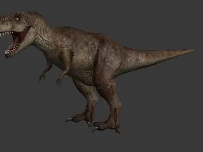 Tyrannosaurus Rex Low-poly 3D model 14