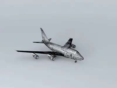 Template Boeing 747SP PW; Superfix4 Free 3D model