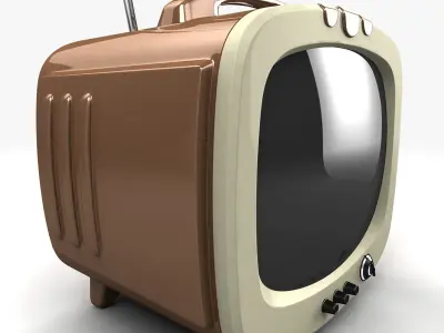 Vintage TV 3D model