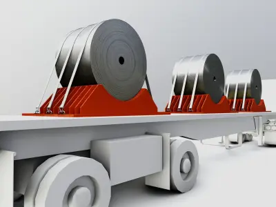 CARGO MODELS FOR TRUCK TRAILER-Roll Sheet Type-1 3D model